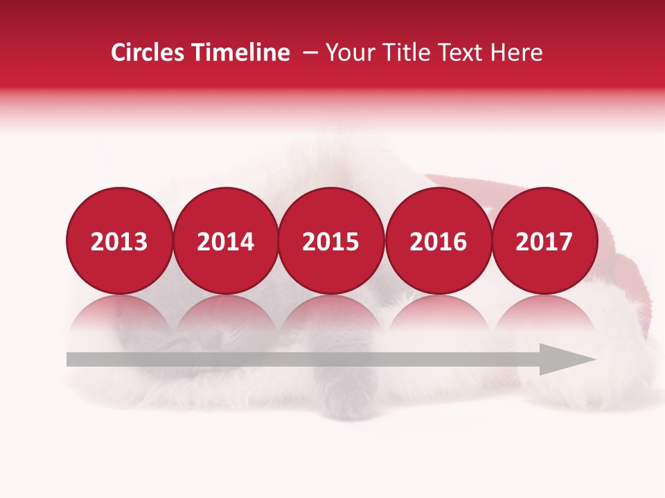 Mammal Kitty Santa PowerPoint Template