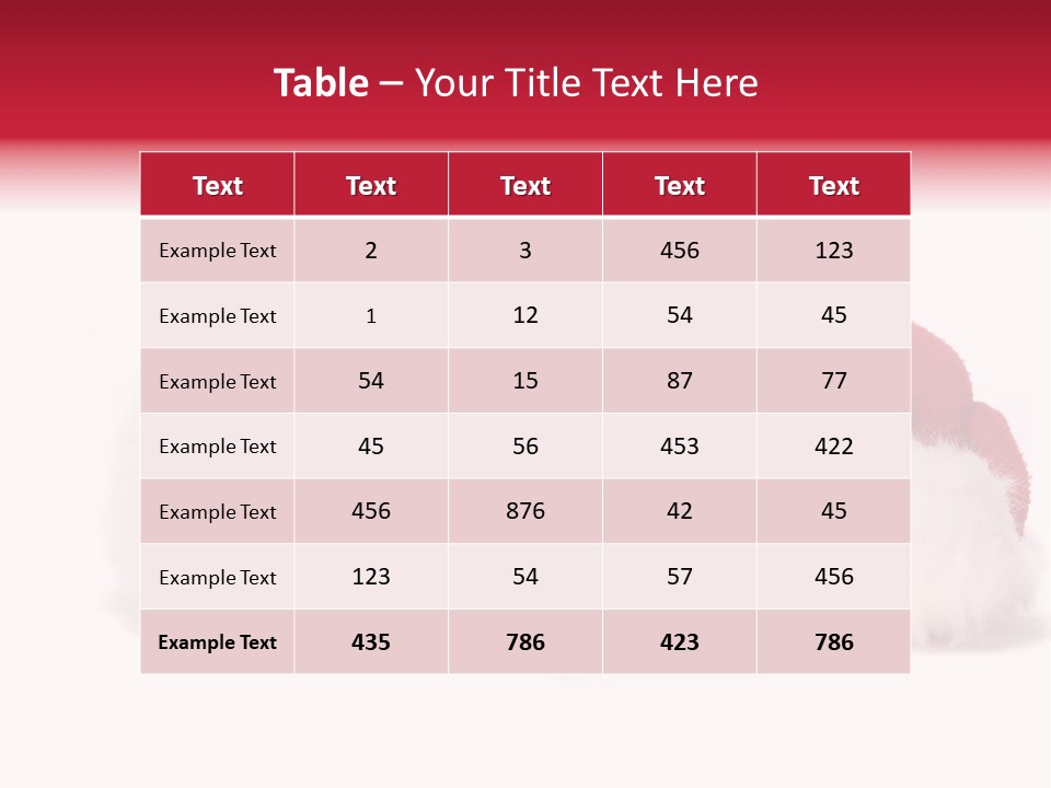 Mammal Kitty Santa PowerPoint Template