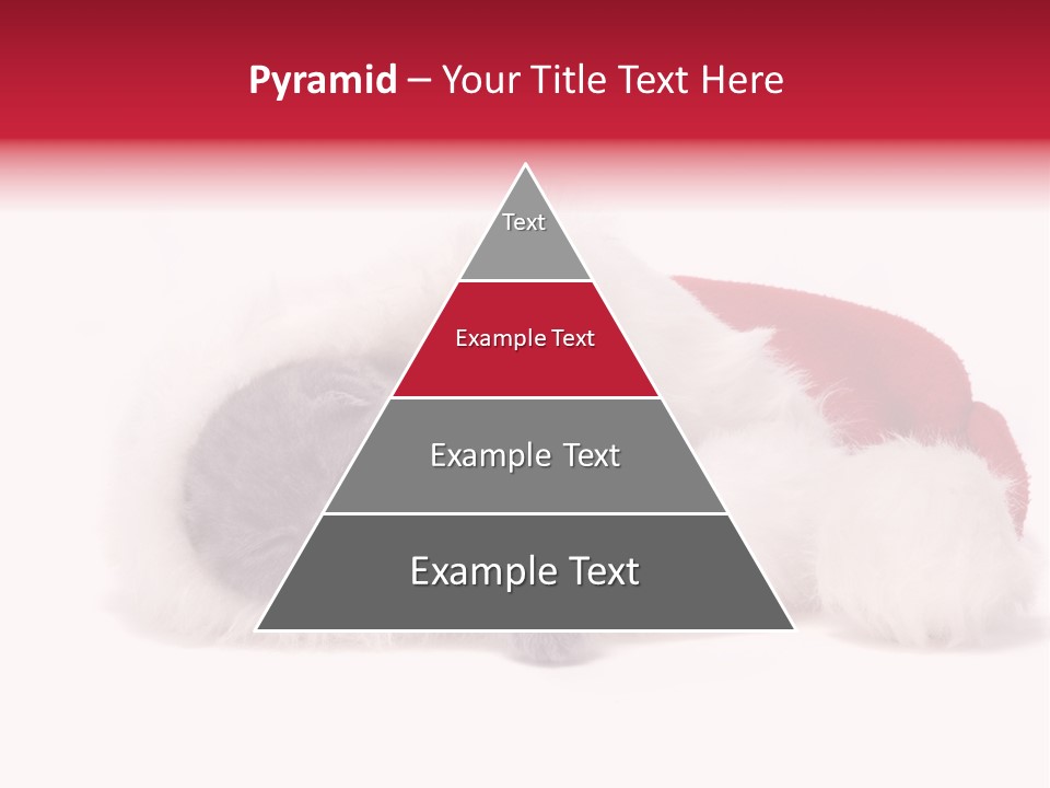 Mammal Kitty Santa PowerPoint Template