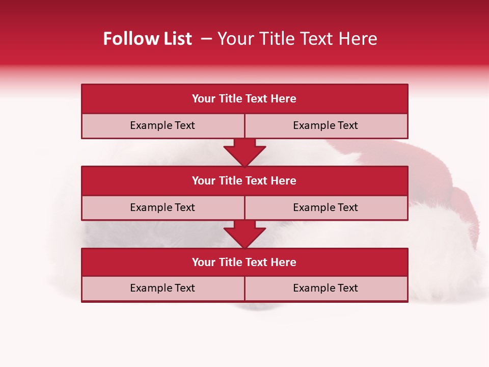 Mammal Kitty Santa PowerPoint Template