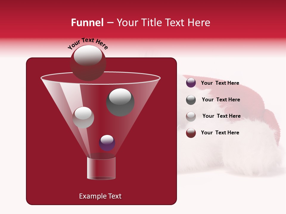 Mammal Kitty Santa PowerPoint Template