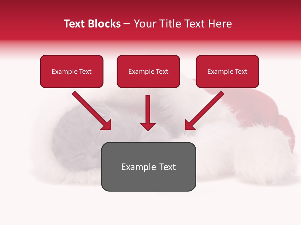 Mammal Kitty Santa PowerPoint Template