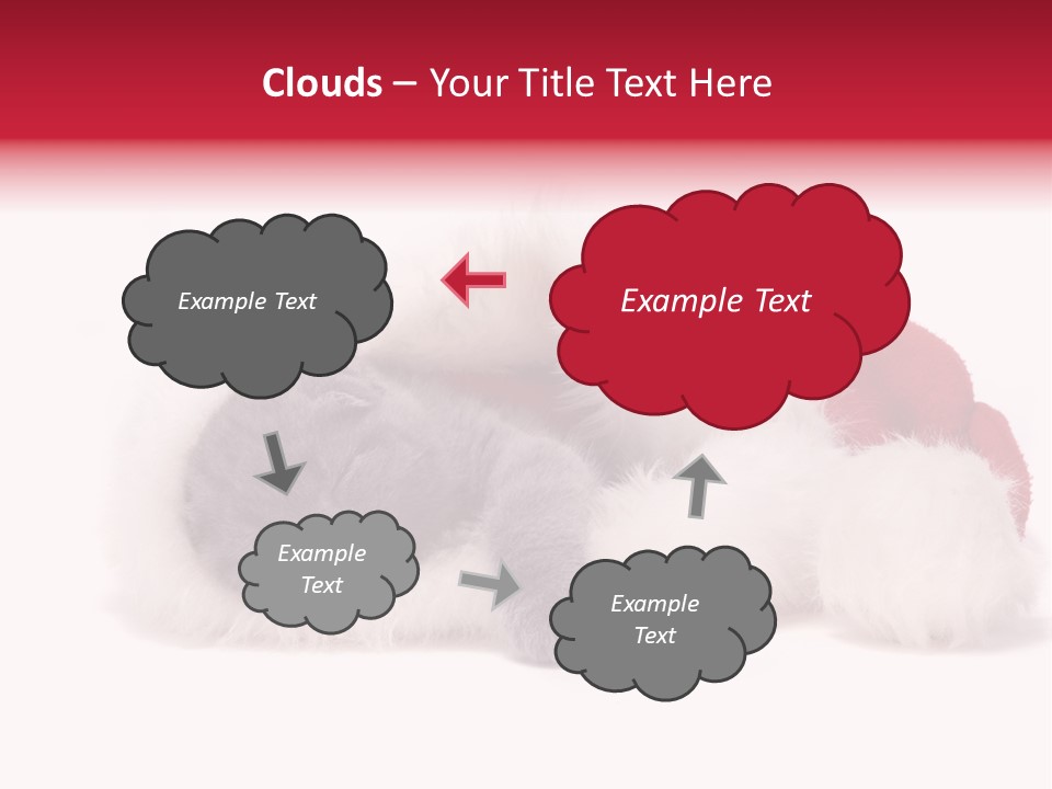 Mammal Kitty Santa PowerPoint Template