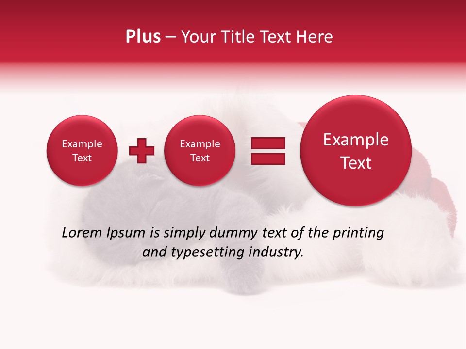 Mammal Kitty Santa PowerPoint Template