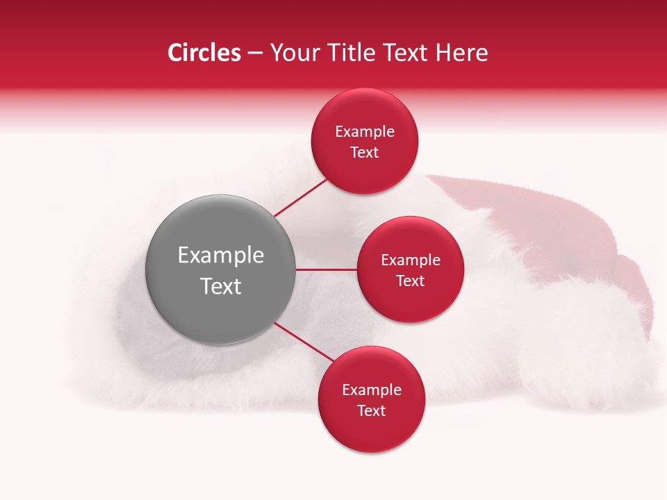 Mammal Kitty Santa PowerPoint Template