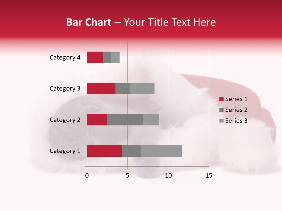 Mammal Kitty Santa PowerPoint Template