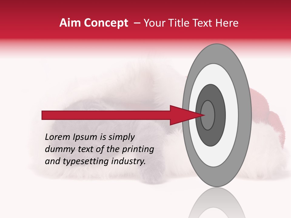 Mammal Kitty Santa PowerPoint Template