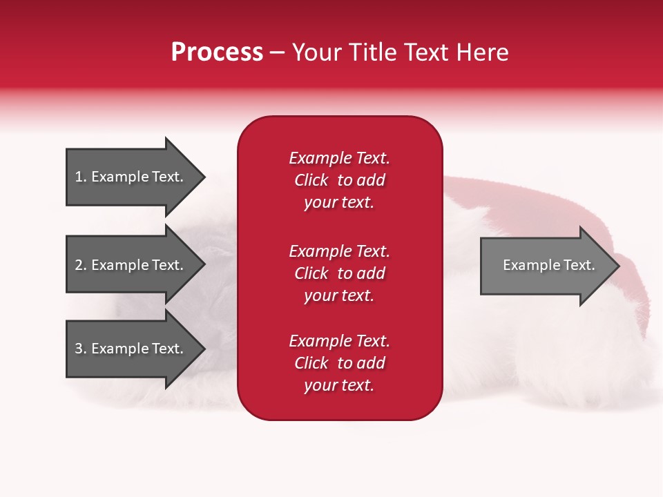 Mammal Kitty Santa PowerPoint Template
