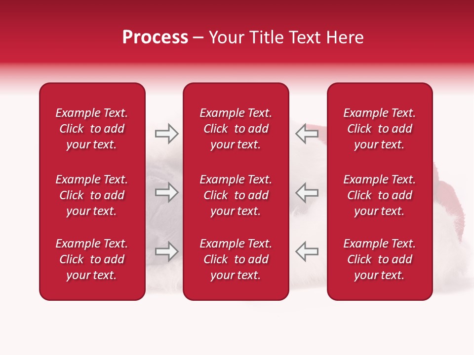 Mammal Kitty Santa PowerPoint Template
