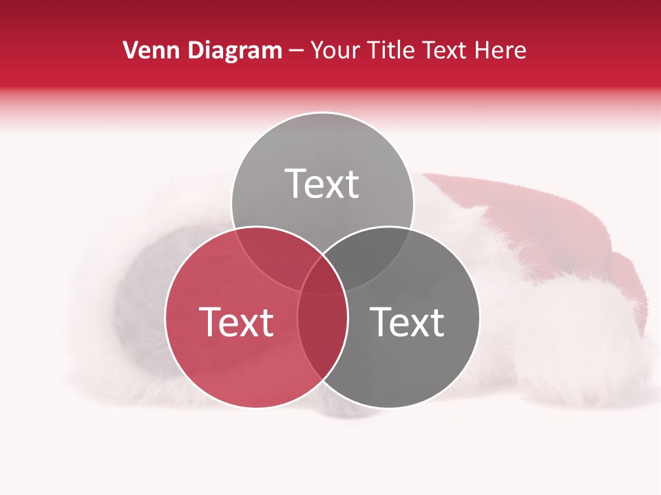 Mammal Kitty Santa PowerPoint Template