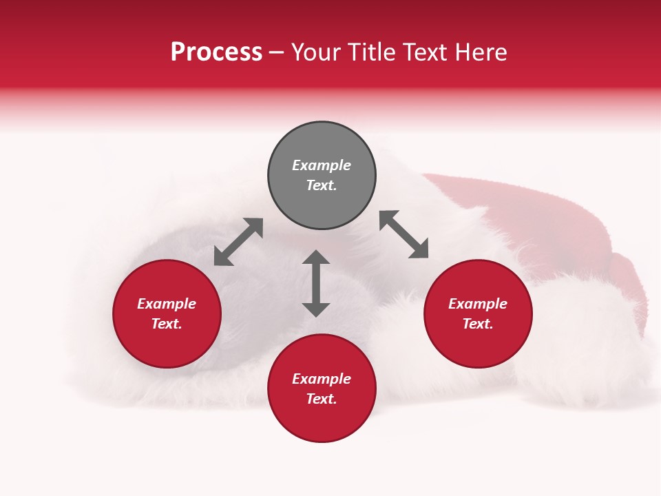 Mammal Kitty Santa PowerPoint Template