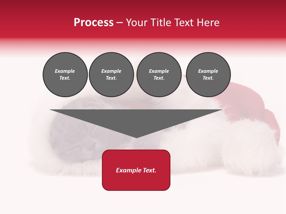 Mammal Kitty Santa PowerPoint Template