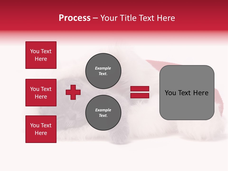 Mammal Kitty Santa PowerPoint Template