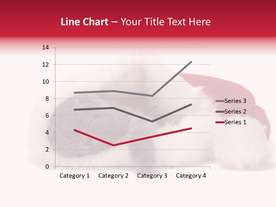 Mammal Kitty Santa PowerPoint Template