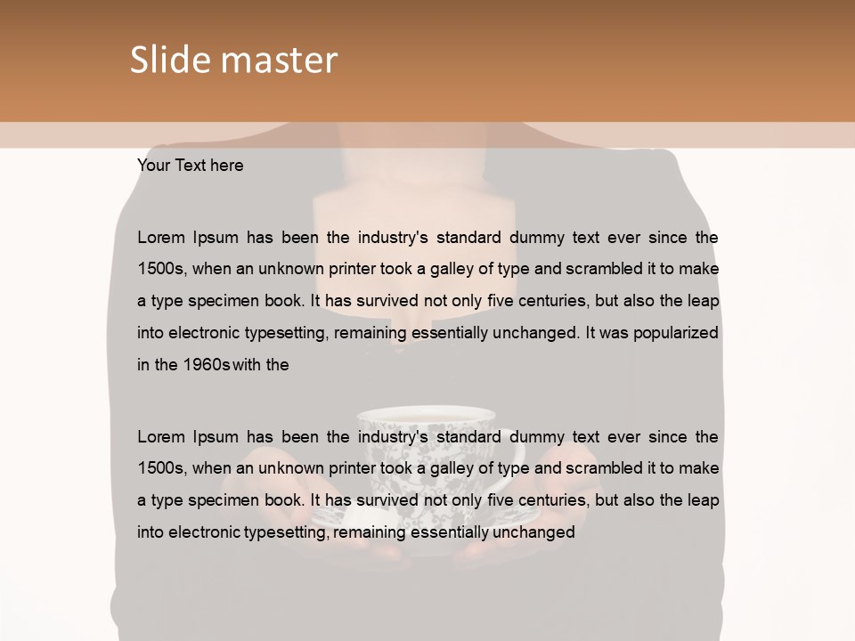 Human Female Face PowerPoint Template