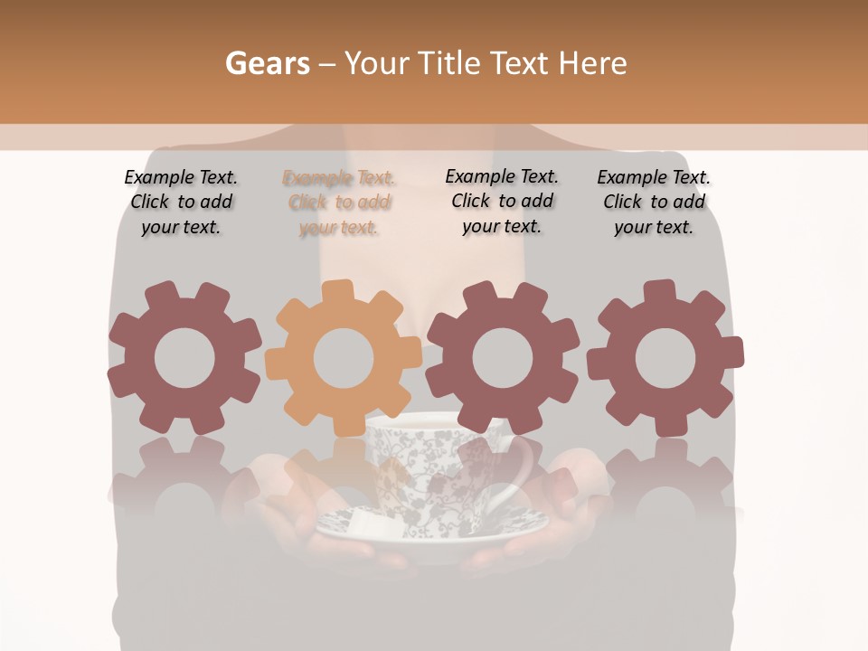 Human Female Face PowerPoint Template