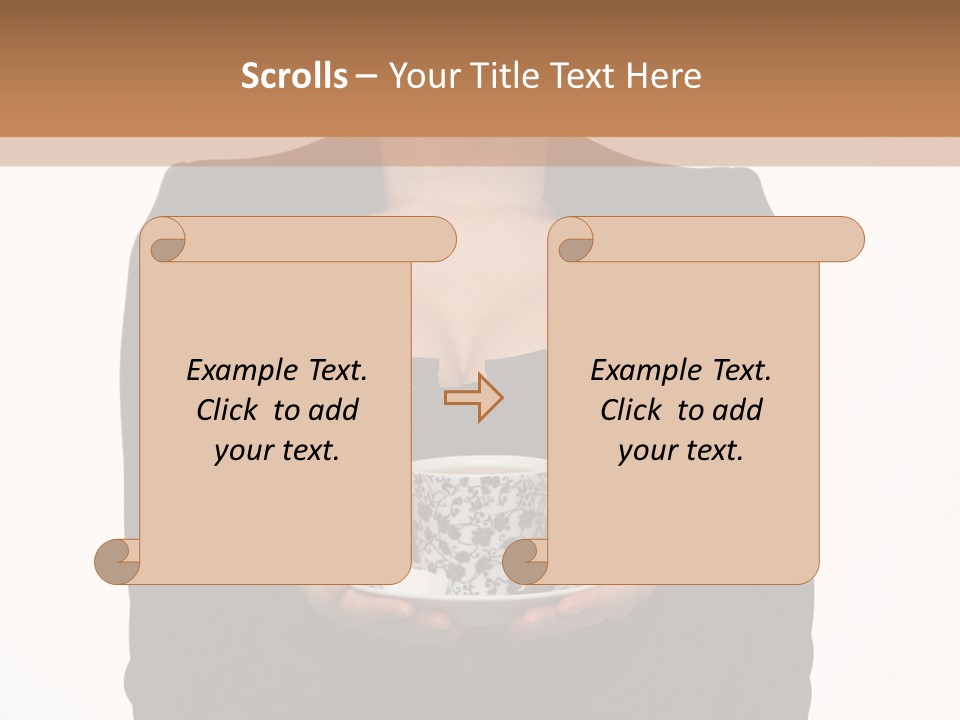 Human Female Face PowerPoint Template