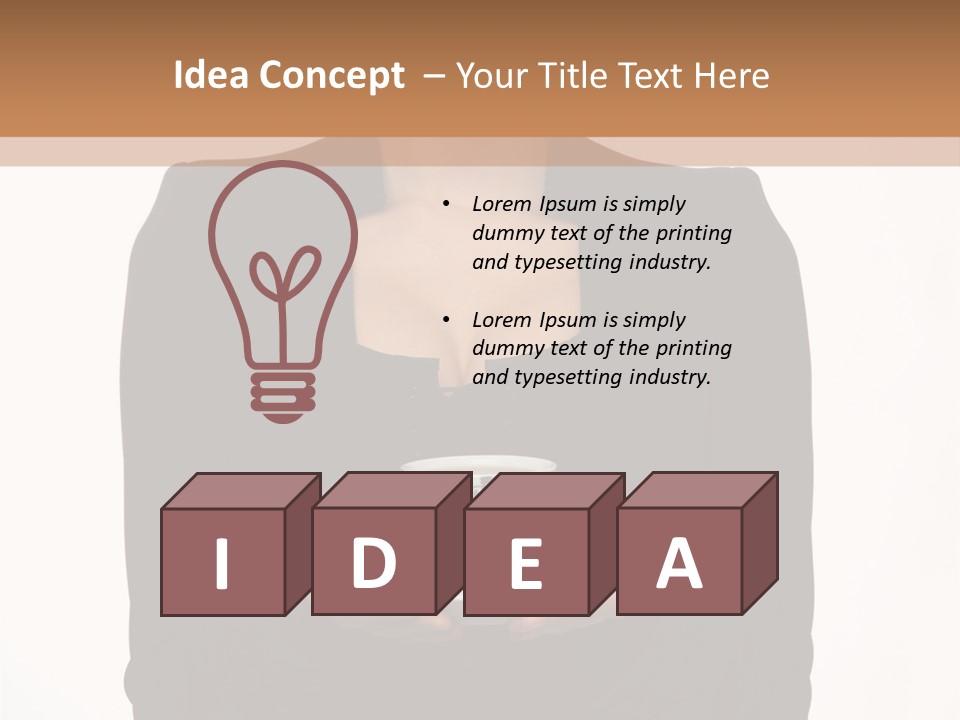 Human Female Face PowerPoint Template