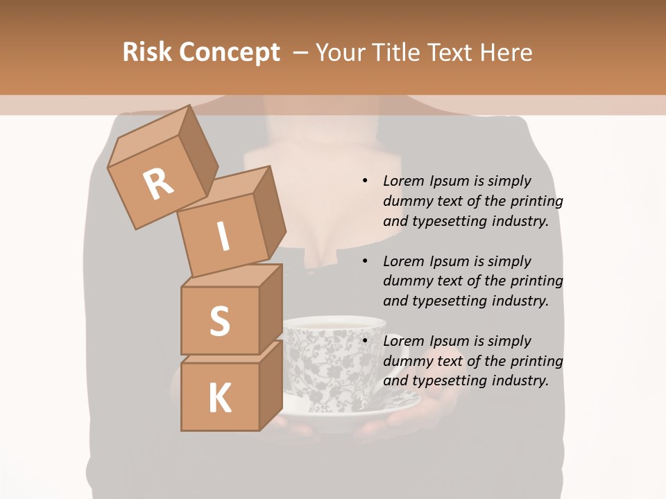 Human Female Face PowerPoint Template