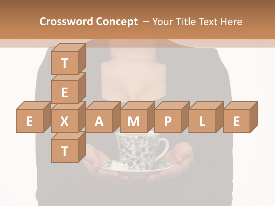 Human Female Face PowerPoint Template