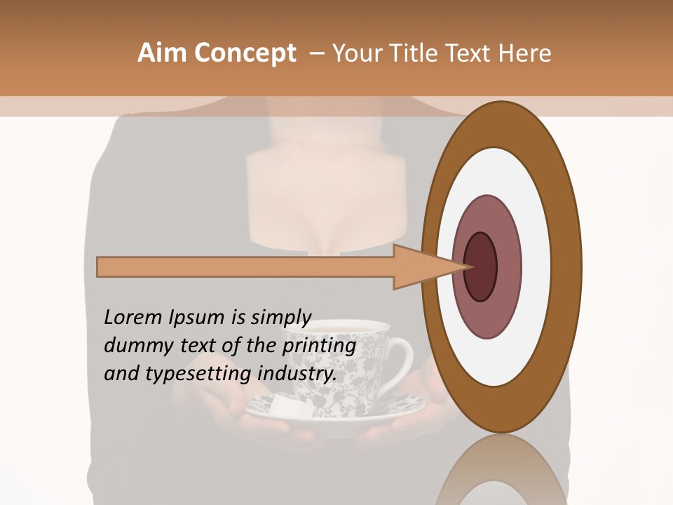 Human Female Face PowerPoint Template