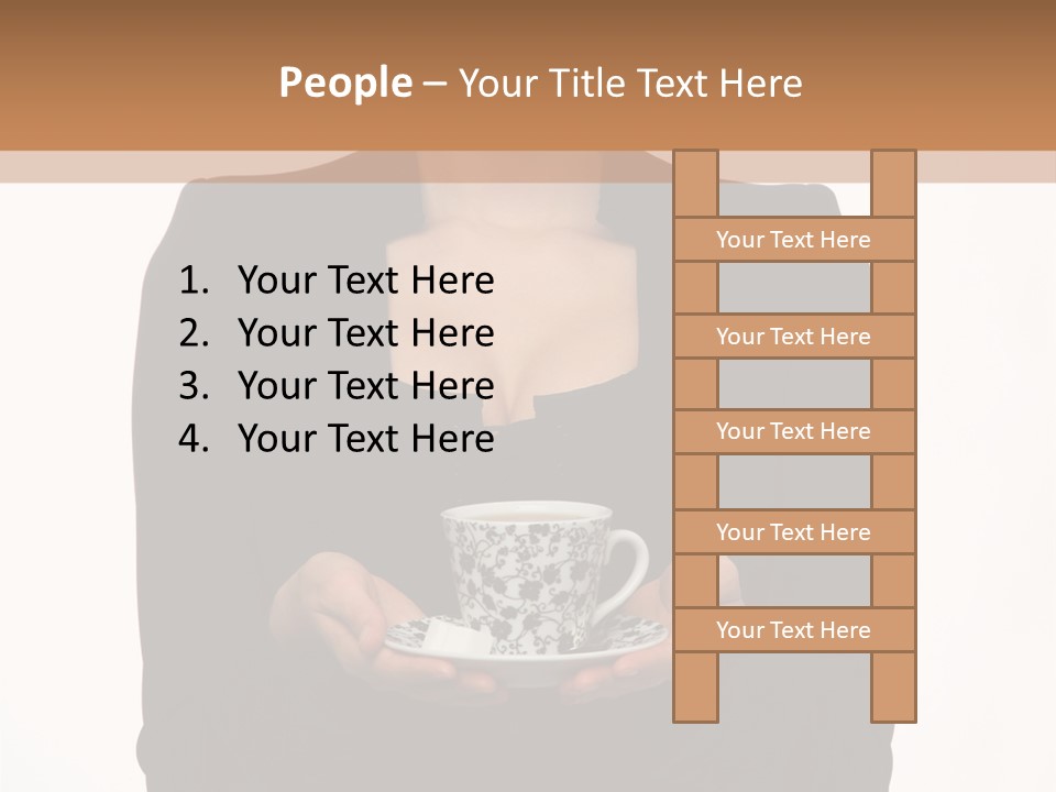 Human Female Face PowerPoint Template