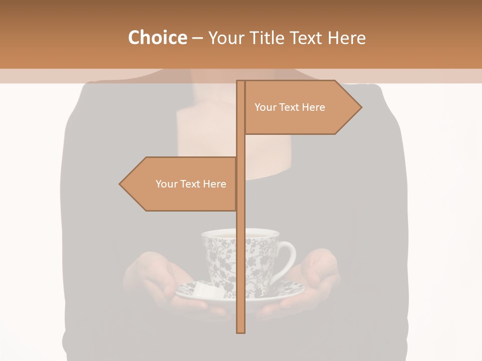 Human Female Face PowerPoint Template