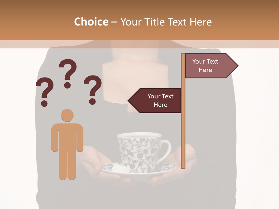 Human Female Face PowerPoint Template