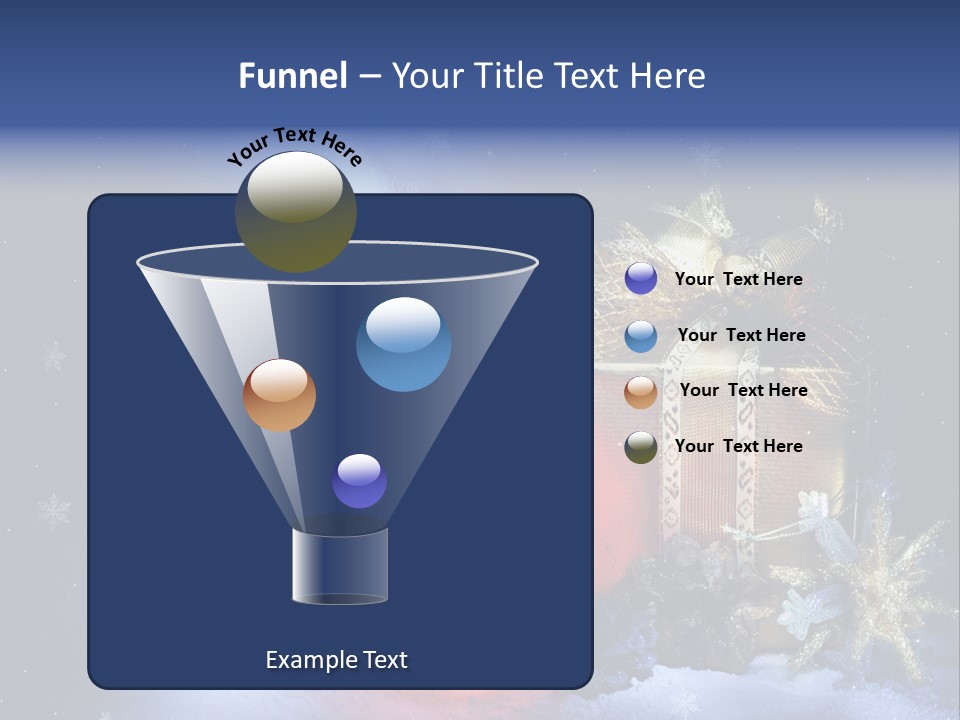 Dark Design Cone PowerPoint Template