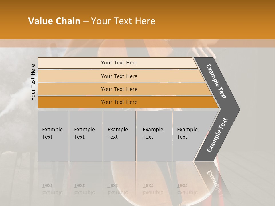 Bow Dark Cellist PowerPoint Template
