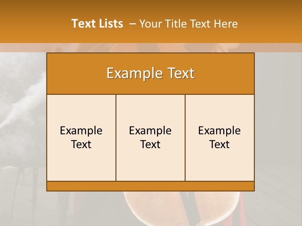 Bow Dark Cellist PowerPoint Template