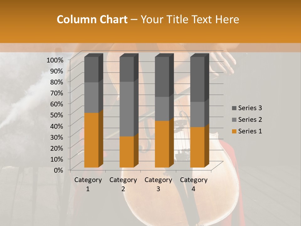 Bow Dark Cellist PowerPoint Template