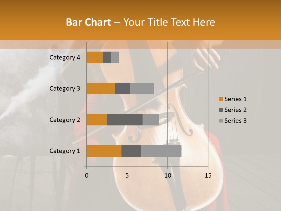 Bow Dark Cellist PowerPoint Template