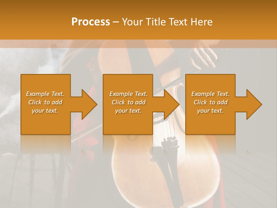Bow Dark Cellist PowerPoint Template