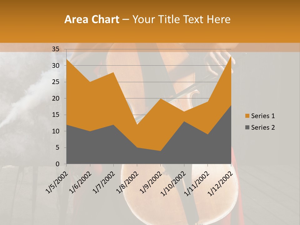 Bow Dark Cellist PowerPoint Template