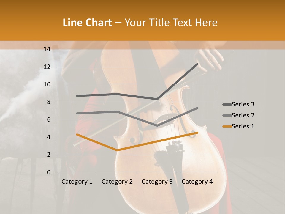 Bow Dark Cellist PowerPoint Template