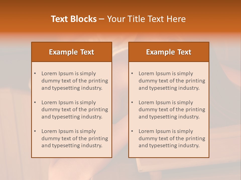 Leisure Cabin Lifestyles PowerPoint Template
