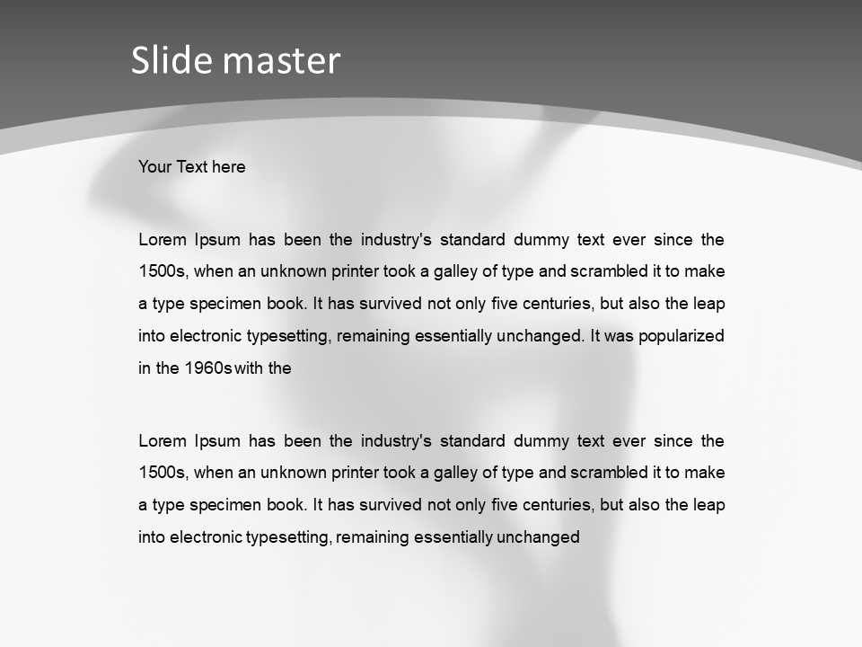 Lady Shape Body PowerPoint Template