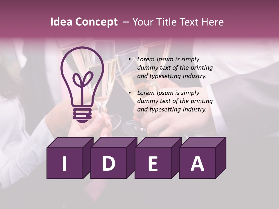 Bubbly Celebration Gathering PowerPoint Template