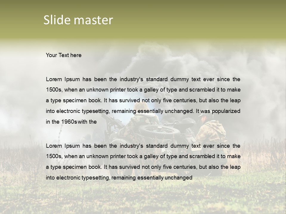 A Couple Of Men Riding On The Back Of A Motorcycle PowerPoint Template