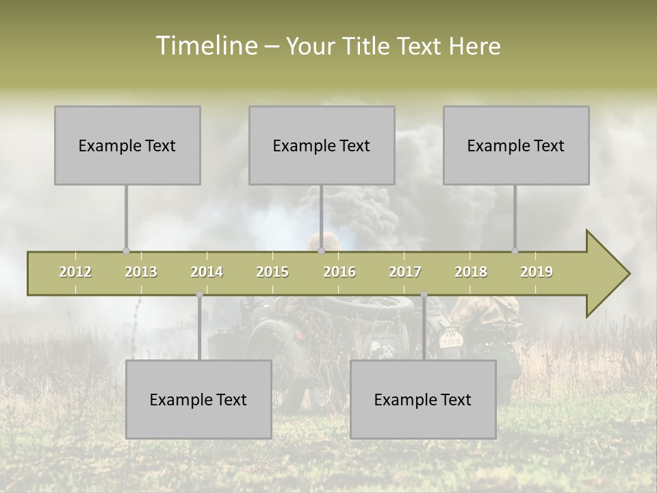 A Couple Of Men Riding On The Back Of A Motorcycle PowerPoint Template