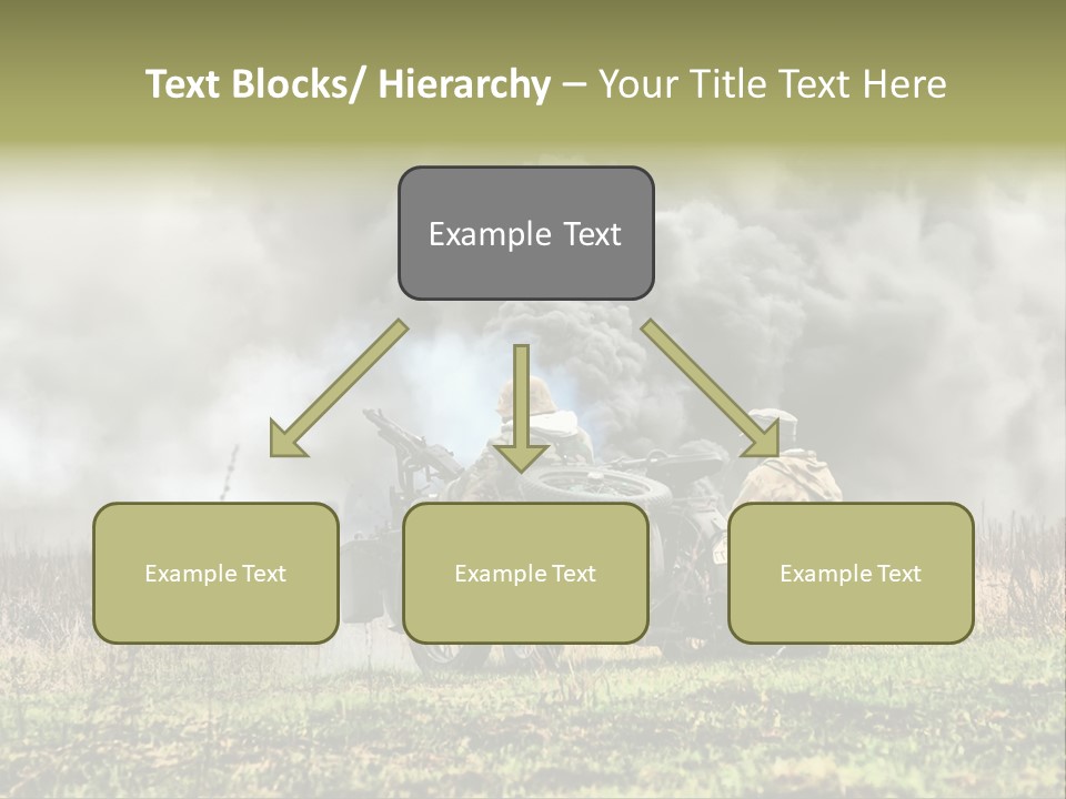 A Couple Of Men Riding On The Back Of A Motorcycle PowerPoint Template