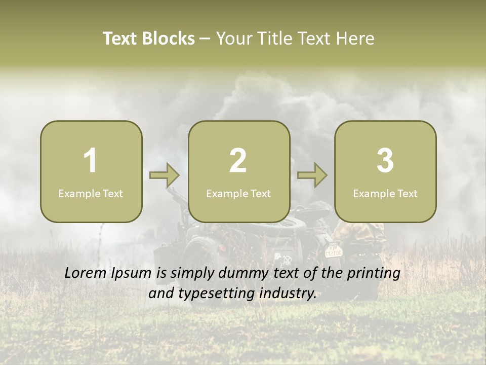 A Couple Of Men Riding On The Back Of A Motorcycle PowerPoint Template