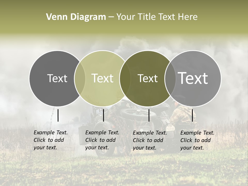 A Couple Of Men Riding On The Back Of A Motorcycle PowerPoint Template