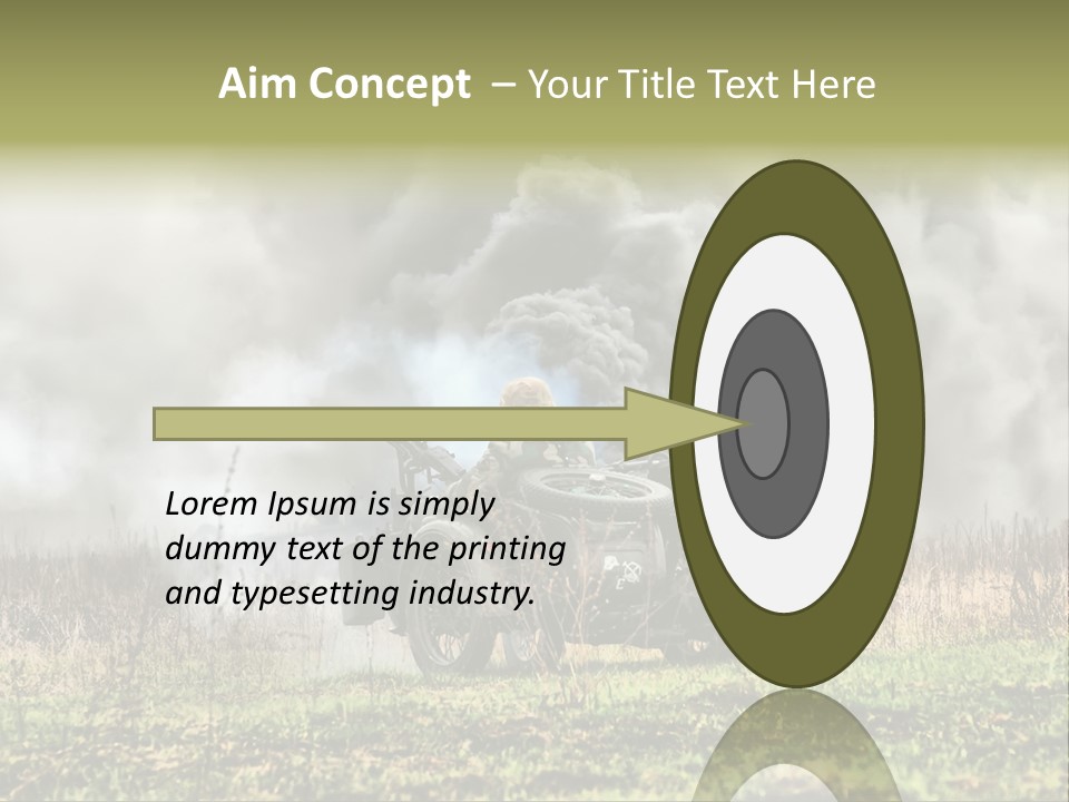 A Couple Of Men Riding On The Back Of A Motorcycle PowerPoint Template