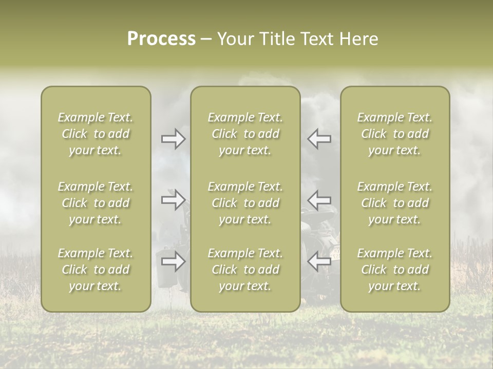 A Couple Of Men Riding On The Back Of A Motorcycle PowerPoint Template