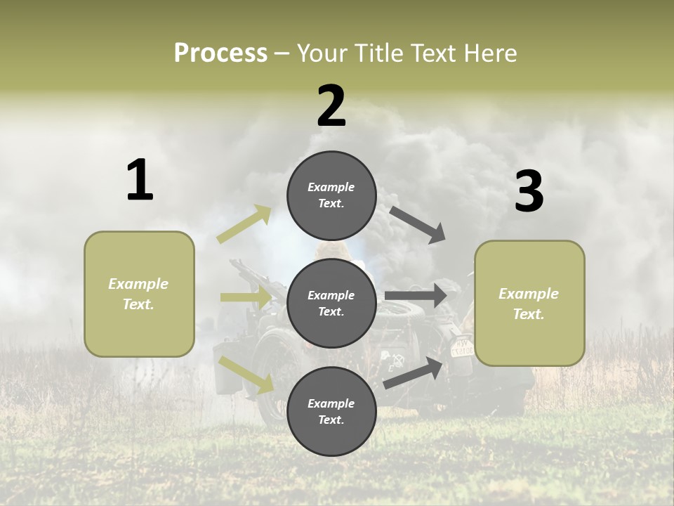 A Couple Of Men Riding On The Back Of A Motorcycle PowerPoint Template