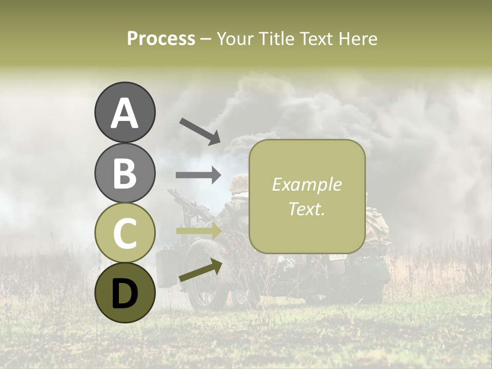 A Couple Of Men Riding On The Back Of A Motorcycle PowerPoint Template