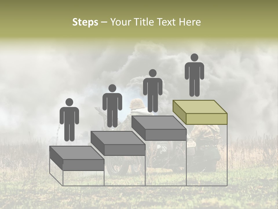 A Couple Of Men Riding On The Back Of A Motorcycle PowerPoint Template