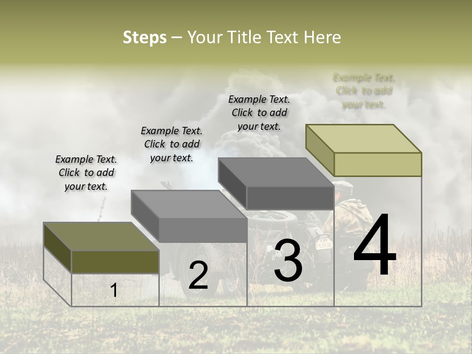 A Couple Of Men Riding On The Back Of A Motorcycle PowerPoint Template